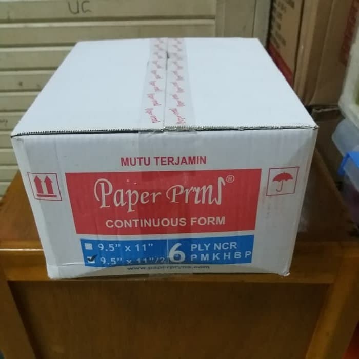

Continuos Form 6 Ply Bagi 2 Paper Prins 91/2" X 11