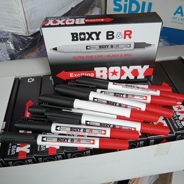 

Pulpen Boxy B&R (Black & Red) Harga 1 Dus Isi 12 Pcs Promo Terbatas