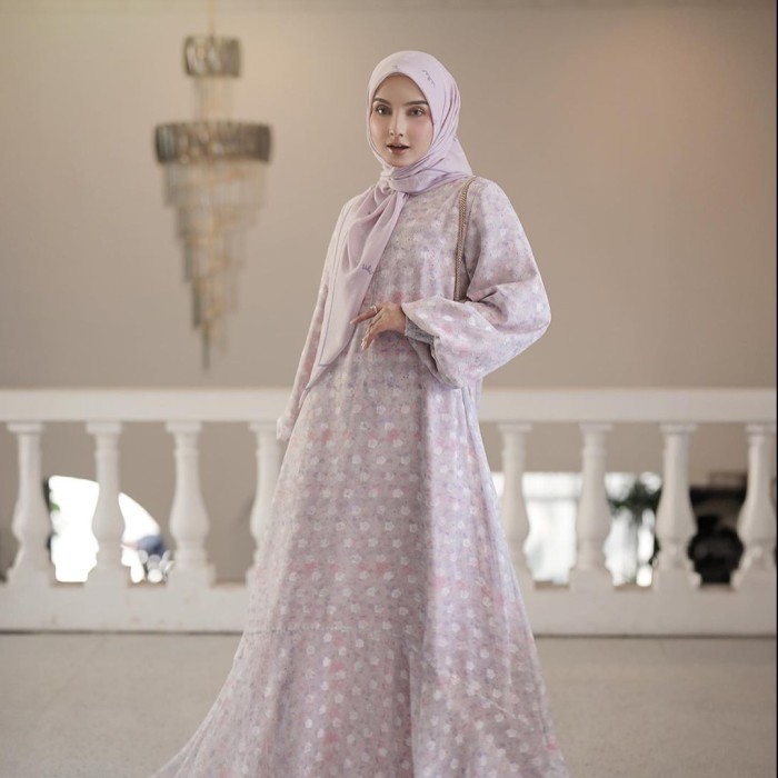 Dress Muslim Mandjha Ivan Gunawan - Flower Up Dress Abaya Gamis