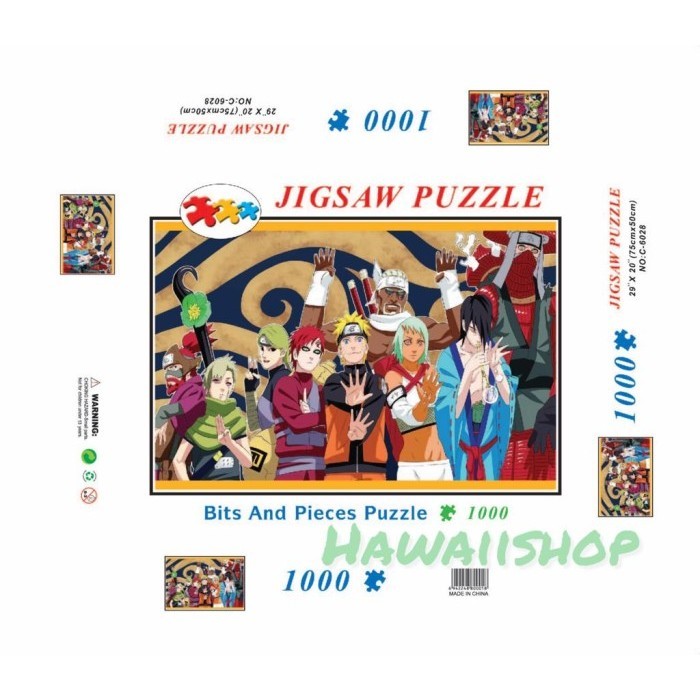 Puzzle Jigsaw 1000 Pcs Uk.75X50Cm - Naruto