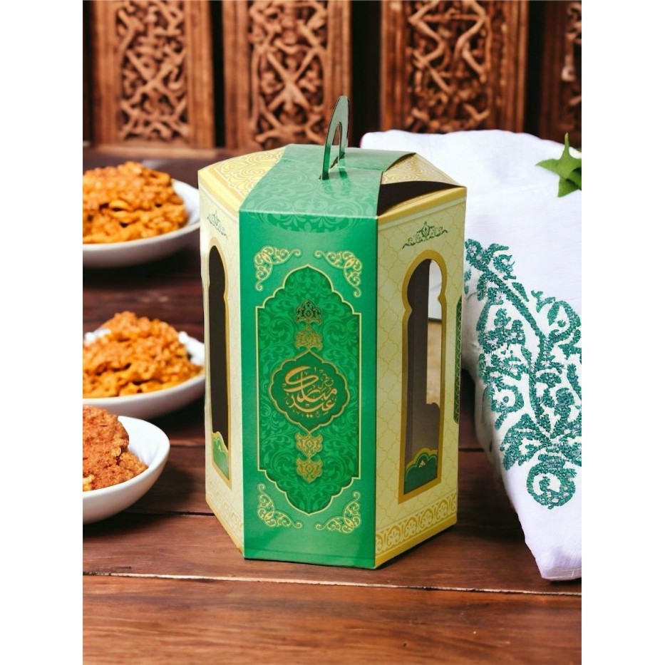 

Tbif03 21Green - Dus Box Packaging Toples Hampers Lebaran Idul Fitri 061