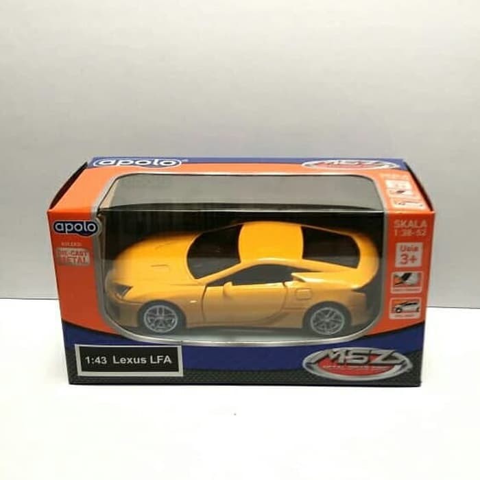 Koleksi Mobil Diecast Mobil Apolo Msz Lexus Lfa Kuning