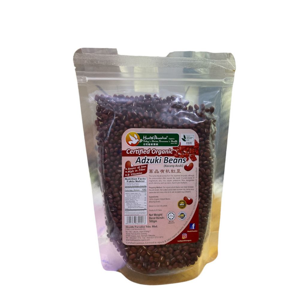 

Health Paradise Organic Adzuki Beans /Kacang Merah 500gr