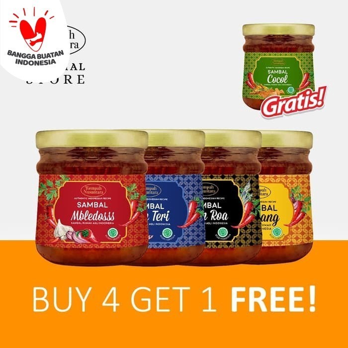 

Sambal Rempah Nusantara Buy 4 Free Sambal Cocol Jar