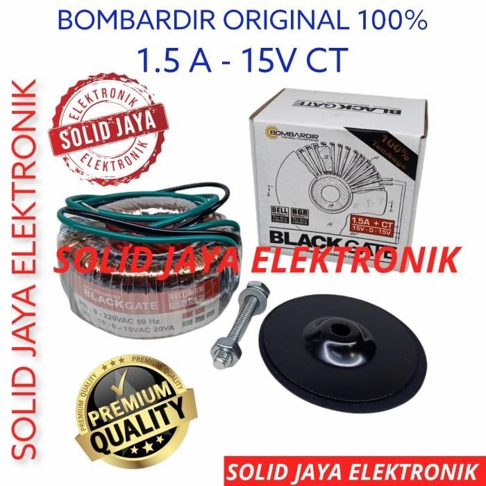 TRAVO TRAFO 1.5A 1,5A 15V CT BOMBARDIR BELL DONUT TOROID 15 V ORIGINAL