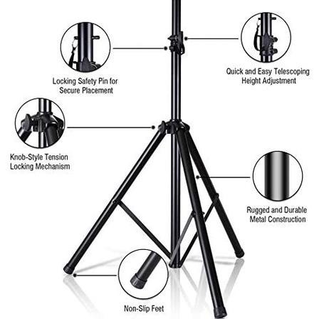 LARIS Stand speaker tripod speaker monitor aktif pasif SP-502M - Tripod speaker IC65