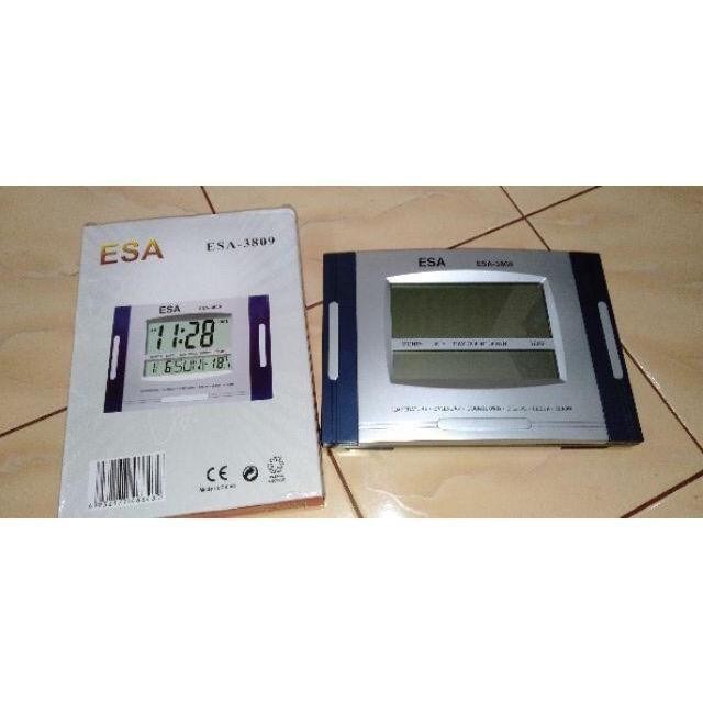 JAM DINDING DIGITAL ESA 3809 - JAM DIGITAL ESA - FITUR LENGKAP