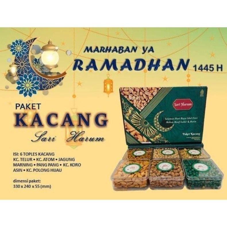 

BISA COD Sari Harum Paket kacang - Parsel kacang lebaran - aneka kacang GP99