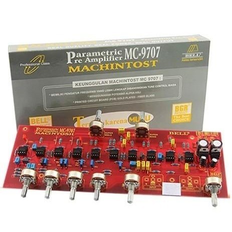 TONE CONTROL PARAMETRIC PARAMETRIK MACHINTOSH MC-9709 MC9707 BELL BGR