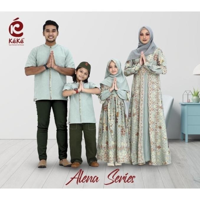 Sarimbit Sarimbit Keke Alena Series Sage Green Stok Terbatas