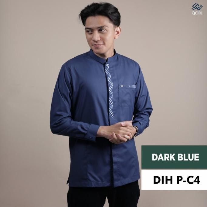 Ready Qori Apparel Baju Koko Casual Dihrar (Lengan Panjang) Dih-2 Original