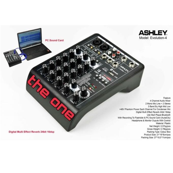 Mixer Audio Ashley Evolution 4 / Evolution4 Berkualitas