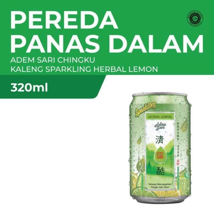 

ADEM SARI CHING KU HERBAL LEMON SPARKLING 320ml /1 Karton isi 24Pcs