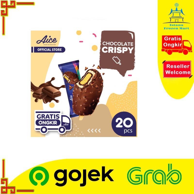 

Chocolate Crispy AICE Es Krim 120 GR