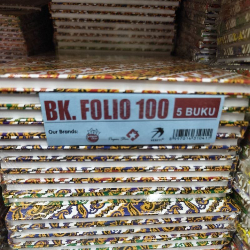 

buku tulis batik FOLIO isi 100/200lembar/paperstar/sriti/narita