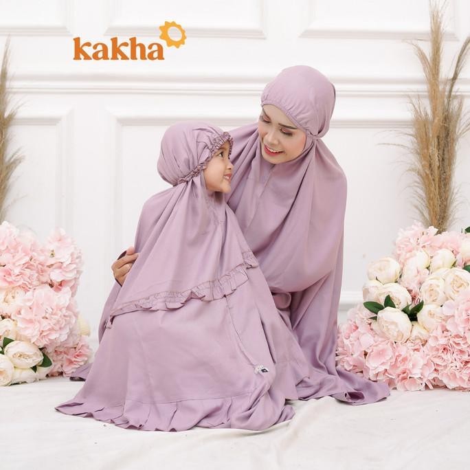 Kakha - Mukena Anak (1-6 Tahun) (Lilac) / Mukena Rayon / Mukena Balita