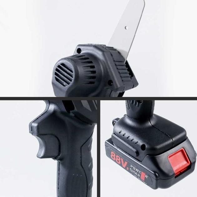 Terbaru Hand Chain Saw Cordless Gergaji Mesin Mini Portable Pemotong Kayu