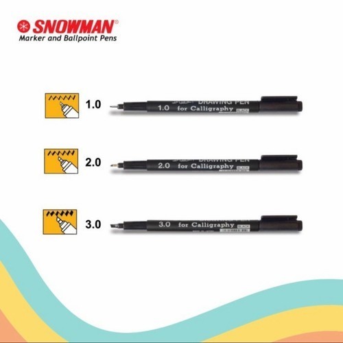 

Pulpen Kaligrafi Snowman 1.0 hitam