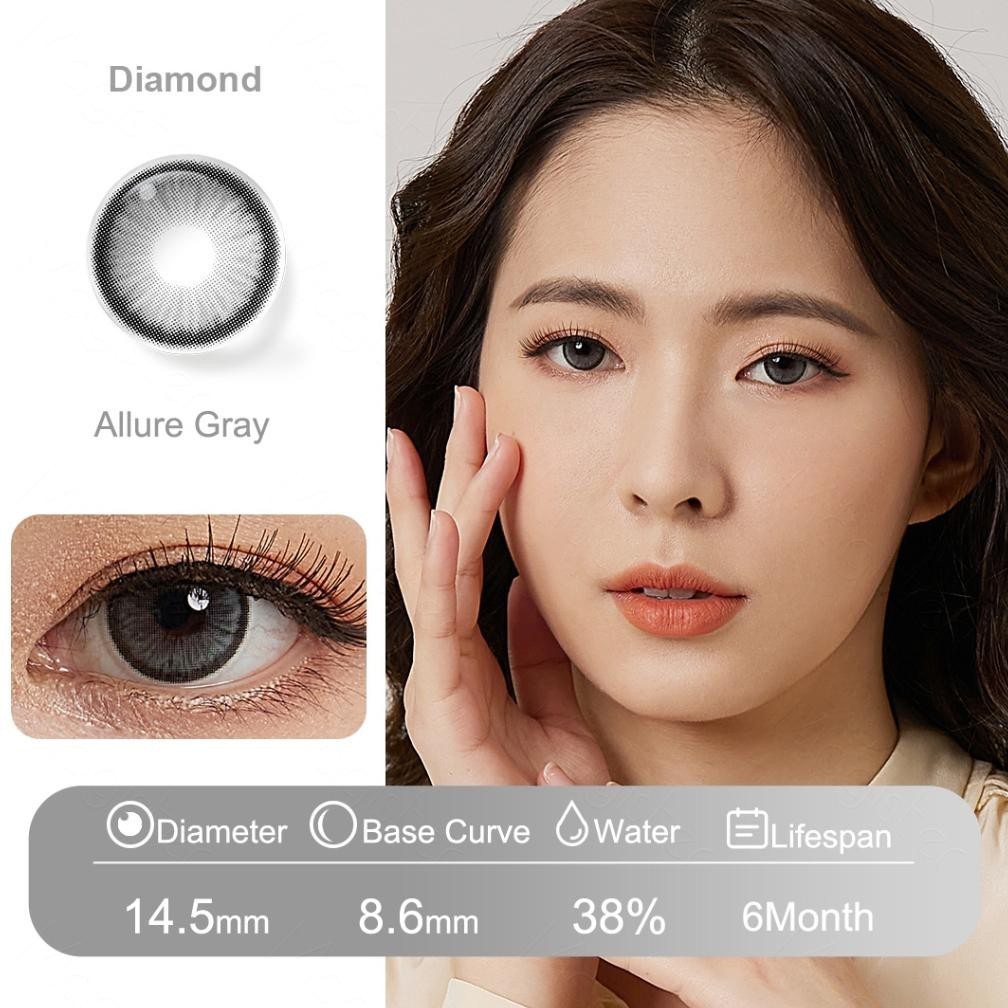 Promo Thr Magister Softlens Minus 14.5Mm (-1.00 S/D -6.00) Diamond Seri Soflen Minus Soflens Grey So