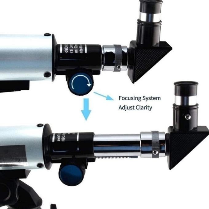 Teleskop Astronomical Telescope Teropong Bintang 50Mm 60X Zoom Tripod