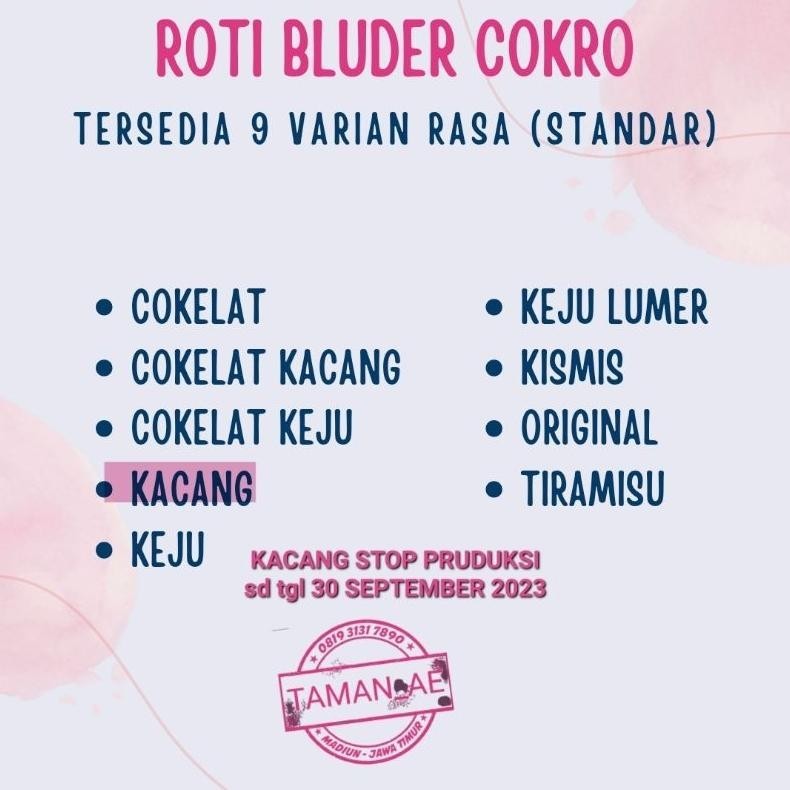 

Ready Roti Bluder Cokro Asli Madiun Varian Standar Bayar Ditempat