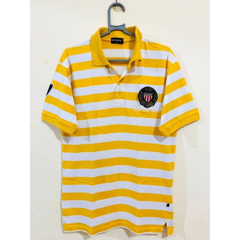 Kaos kerah pria preloved atasan kemeja nevada