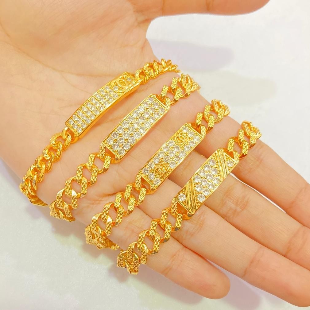 Promo Thr Noin_Acc Gelang Emas Permata Aksesoris Perhiasan Lapis Emas Murah