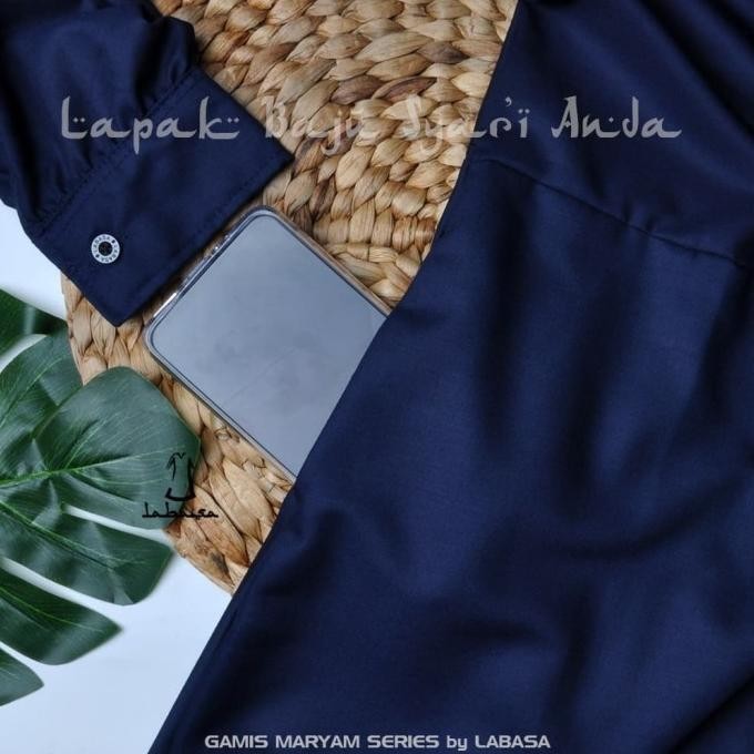 Gamis Toyobo Polos Syari Basic Maryam Series - LABASA ORI