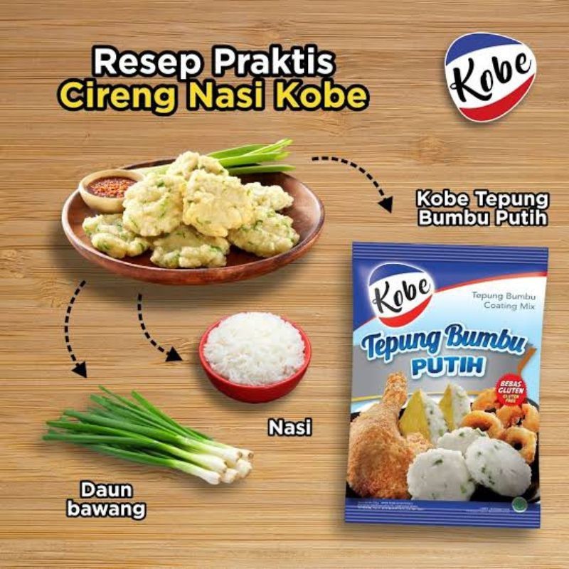 

Kobe tepung bumbu putih 850gr