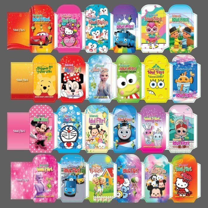 

Limited! Amplop /Angpao Lebaran Idul Fitri Karakter /pak isi 10 lmbr New