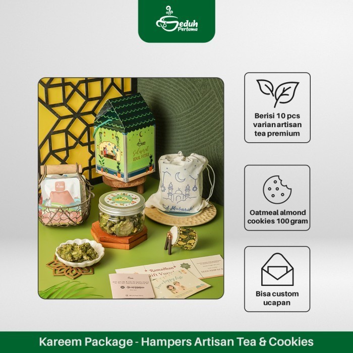 

Limited! KAREEM PACKAGE - HAMPERS PARCEL LEBARAN ARTISAN TEA COOKIES New