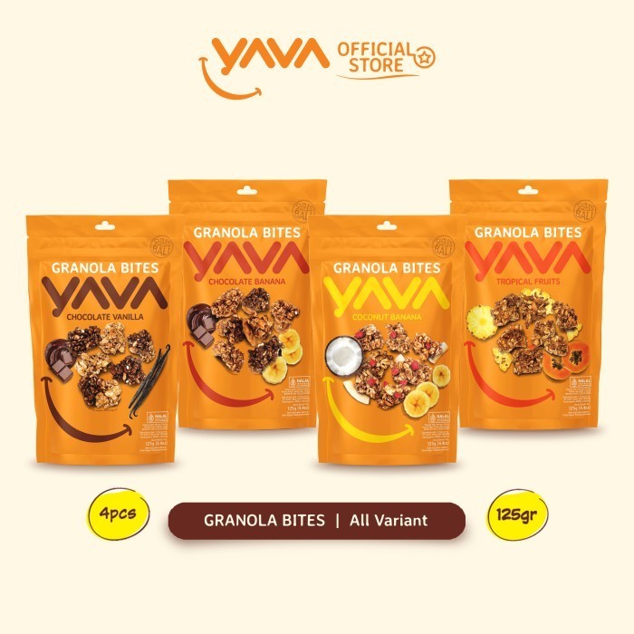 

Yava Paket Granola Bites 4 Rasa (4 X 125G)