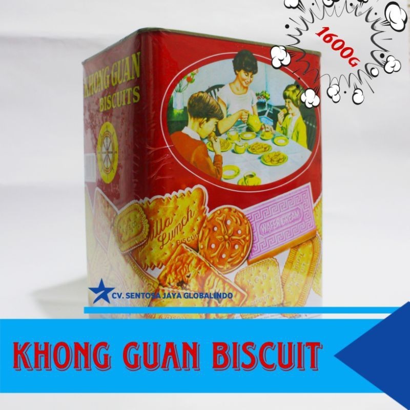 

Khong Guan Biscuit Kaleng Besar 1600Gr