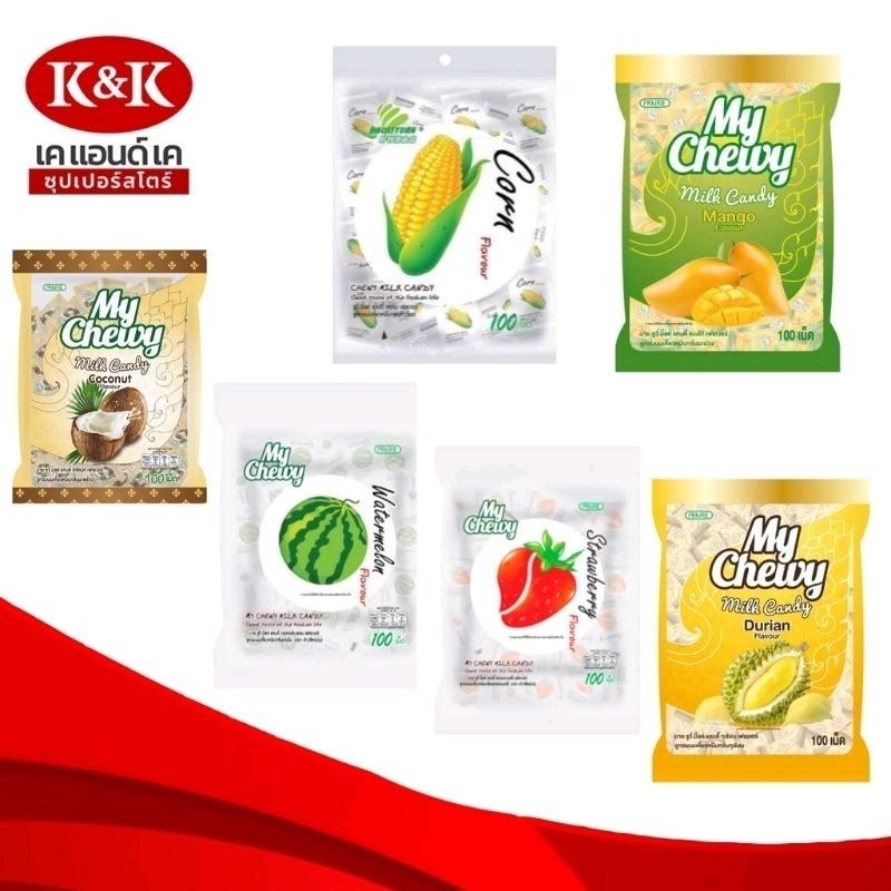 

My Chewy Lk Candy Thailand Permen Durian Mangga Lk Tea Permen