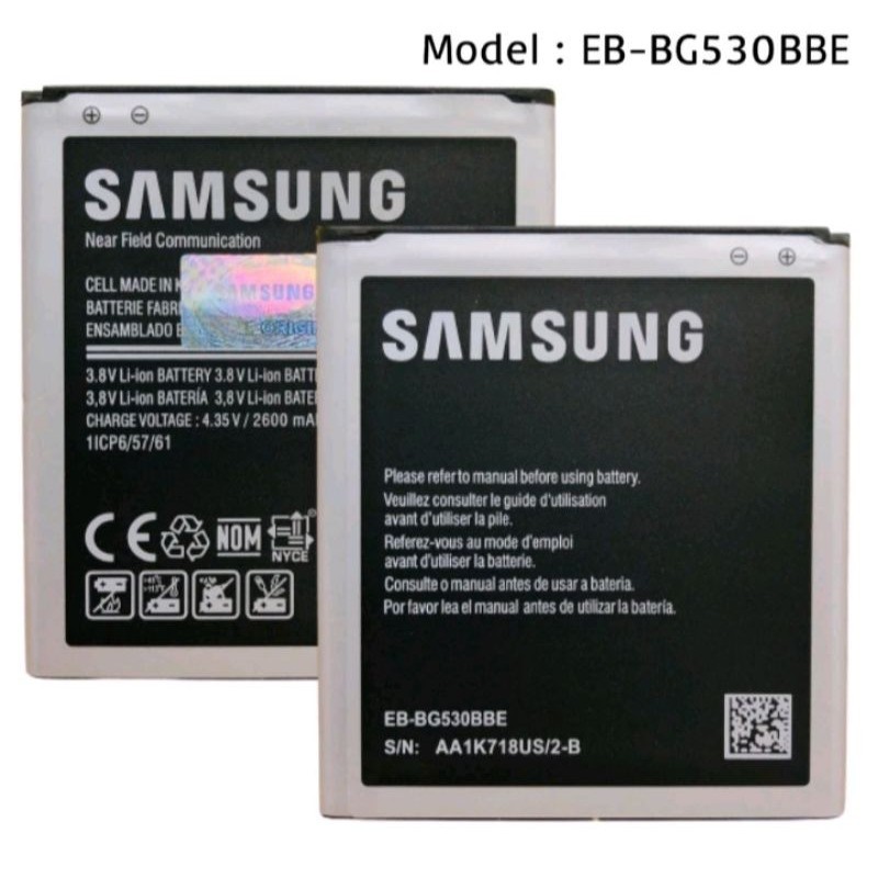 Baterai Samsung G530 Batre Grand Prime /J5/J2 Prime/J3 2015/J2 2016/J3 2016