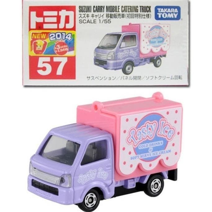 Tomica Takara Tomy 57 Suzuki Carry Mobile Catering Truck (Tasty Ice) Hot R0224D