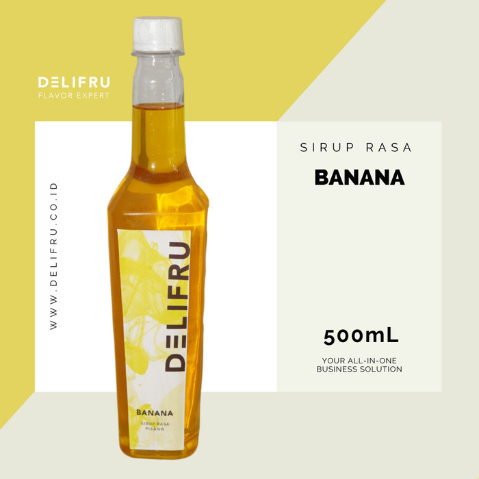 

Delifru Syrup Banana - Sirup Pisang 500 Ml