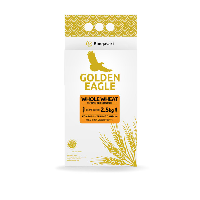 

Bungasari Golden Eagle Whole Wheat Tepung Terigu Utuh 2,5 Kg