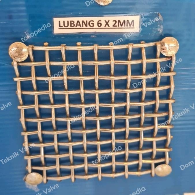 

(dtek) kawat wiremesh anyaman lurus 6mm x 2mm x 100cm / 10 meter stainless
