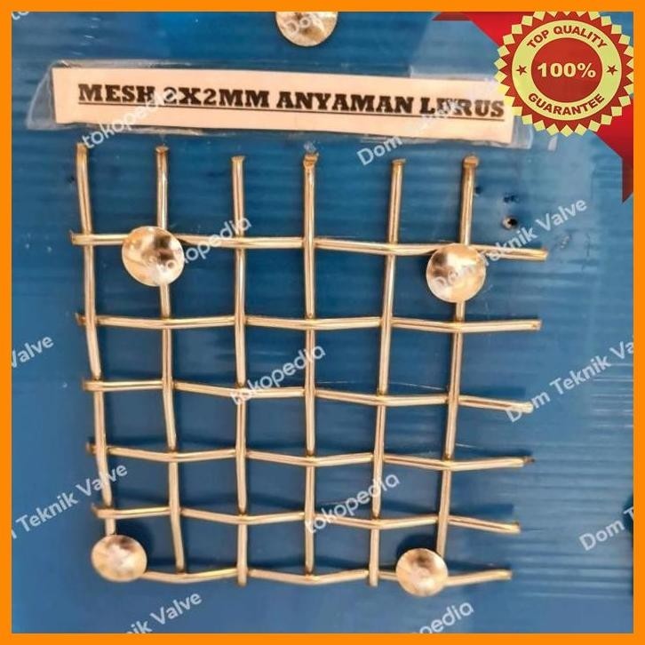 

(dtek) kawat wiremesh anyaman lurus 2mm x 2mm x 100cm / 1 meter stainless