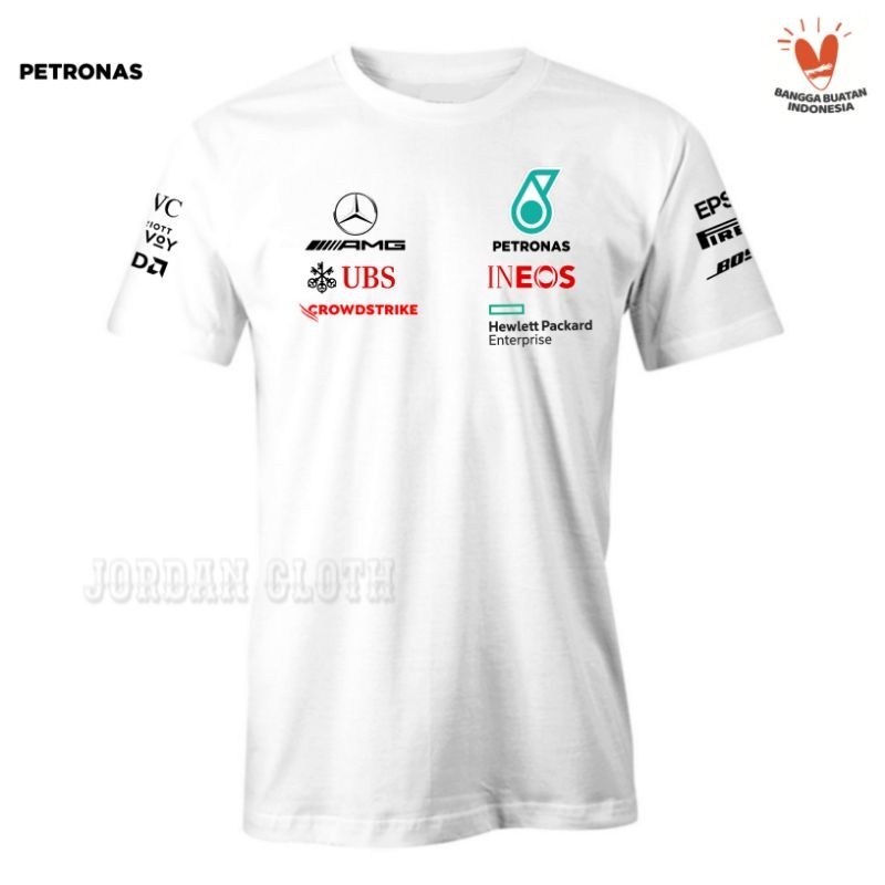 Tshirt Baju Kaos Team F1 Petro nas Amg Mercedes Racing