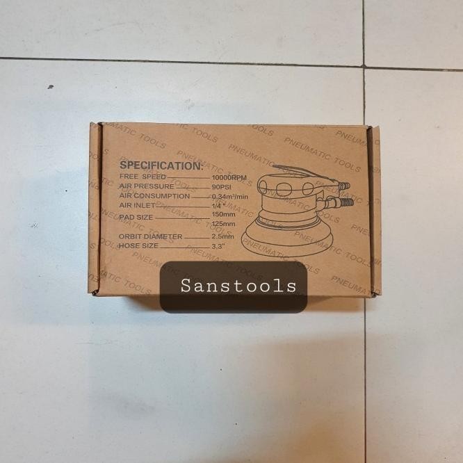 Air Palm Orbital Sander 5" Pneumatic Polisher / Mesin Amplas Angin 5In