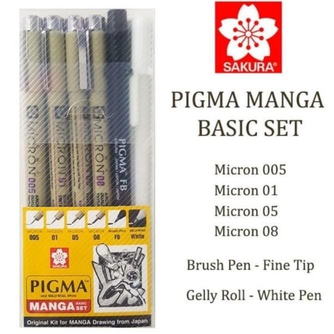 

Sakura Pigma Manga Basic Set 6 |Murah