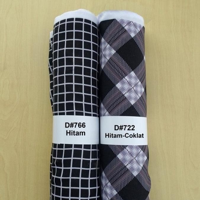 

New Kain Katun Cvc Kotak Flanel 766/722 - Flanel (Per 0,5 Meter) Original