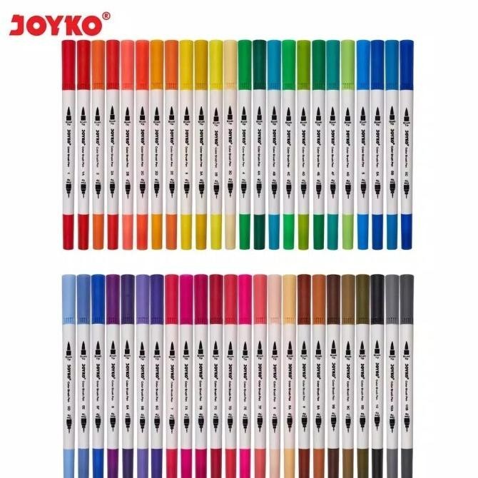 

Joyko Color Brush Pen Spidol Pena Kuas 48 Warna Joyko 48 Color Clp-40 |Murah