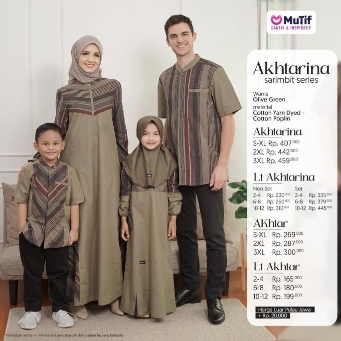Sarimbit Sarimbit Mutif Akhtarina Olive Green Terbaik