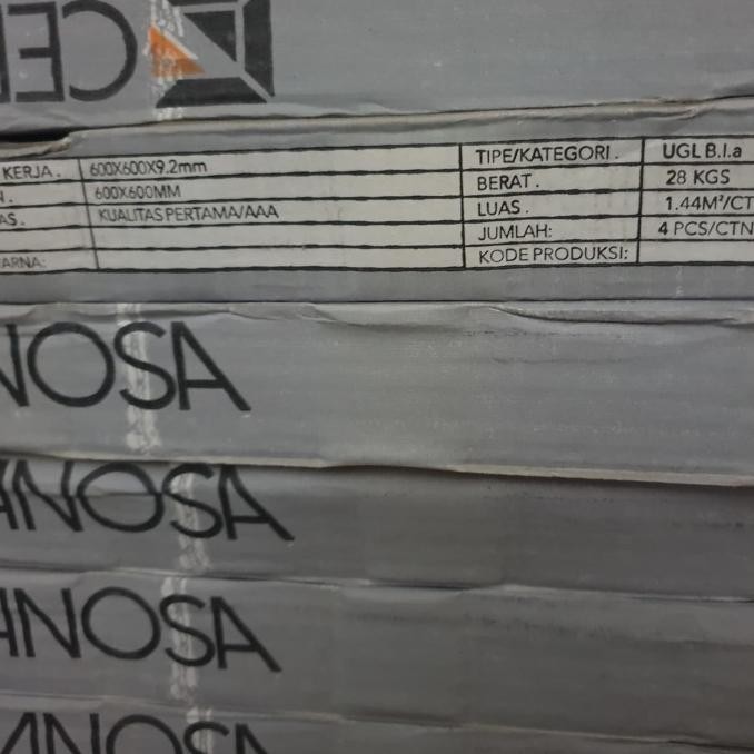 Dekorasi | Granit 60X60 Kw 1 Warna Hitam Mengkilap Merk Ceranosa