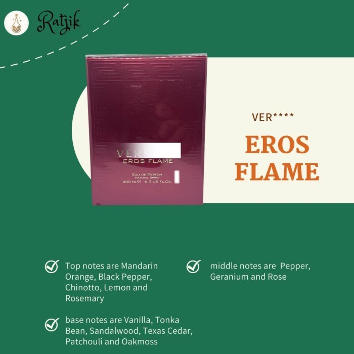 V Eros Flame Man Edp 200Ml