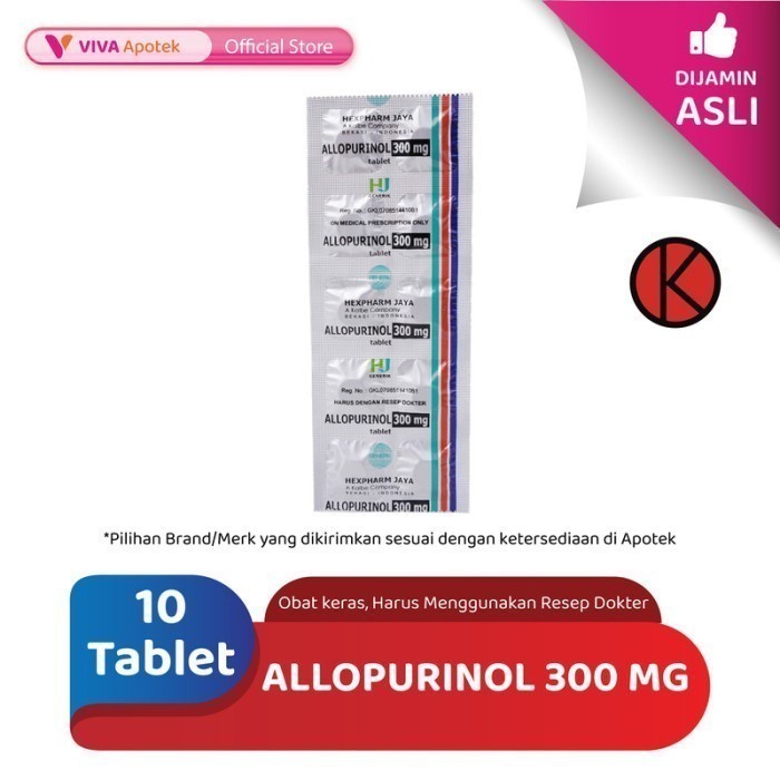 Allopurinol 300 mg (10 Tablet)