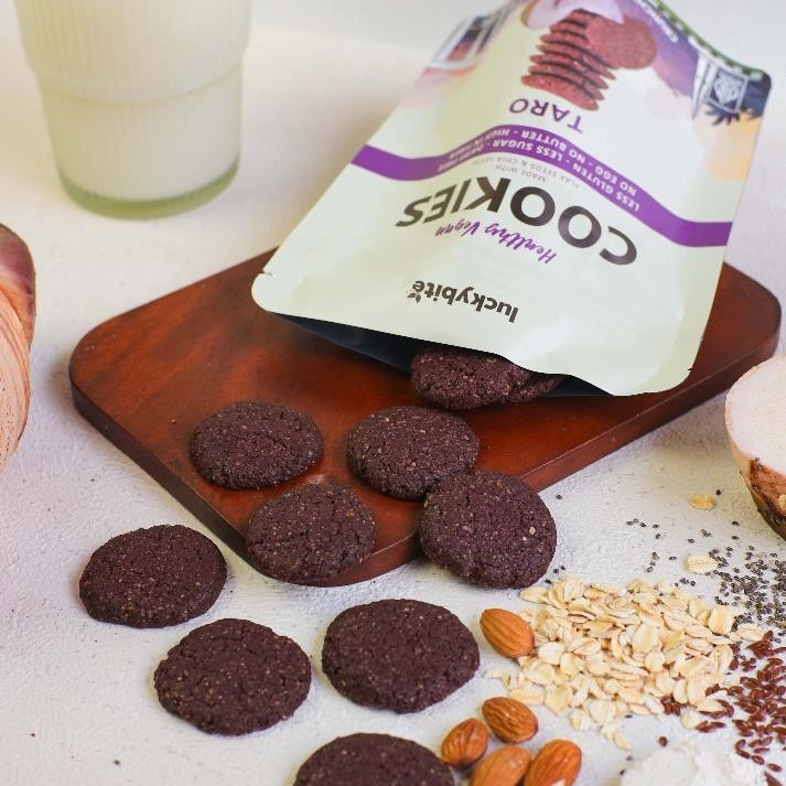 

(Cod) Vegan Cookies (100Gr) - Less Gluten & Healthy - Luckybite Original